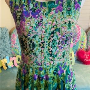 Cynthia Rowley Monet-like dreamy floral dress